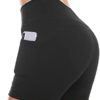 KTGIREM Women Cross Waist Workout Shorts High Waisted Biker Shorts for Womens Athletic Running Yoga Shorts - Image 2