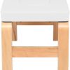 NC Wooden Yoga Inverted Stool White - Image 4