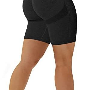 Scrunch Butt Lifting Seamless Shorts for Women High Waist Tummy Control Workout Biker Shorts Ruched Booty Lifting Leggings