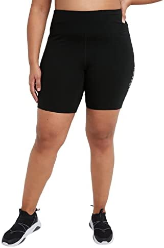 Champion Plus Size Authentic Bike Shorts, Women’s Bike Shorts, Cotton Bike Shorts, 8"