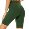 Taydey Women's High Waist Yoga Running Workout Athletic Cycling Hiking Sports Shorts - Image 3