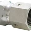 3/8" Male Pipe to 1/2" Female Pipe Swivel Hydraulic Adapter - Image 2