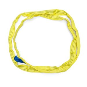 QWORK Polyester Endless Round Sling, 6Ft Heavy Duty Poly Lifting Sling 3T for Rigging and Towing