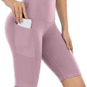 LZYVOO Women's Biker Shorts with Pockets, High Waist Workout Yoga Shorts for Women