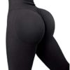 SUUKSESS Women Crossover Seamless Leggings Butt Lifting High Waisted Workout Yoga Pants - Image 3