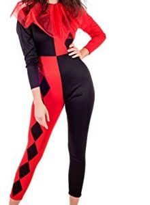 Fun Shack Female Jester Costume Woman Circus Clown Adult Halloween Costumes for Women Available in Sizes XS S M L