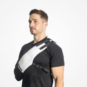 PLEXFIT Athletic Arm Sling (Large Left, White & Black)