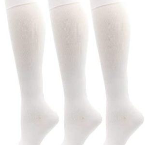 Dr. Motion 3 Pairs Therapeutic Graduated Compression Women's Knee-hi Socks