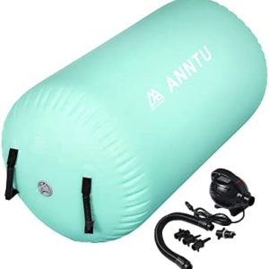 Air Track Tumbing Mat Roller,Tumble Track Gymnastics Equipment Mat,Air Track Gymnastics Mats for Home Use,Gymnastic Tumbling Track Balance Cylinder,with Electric Pump,Gym Training,Yoga