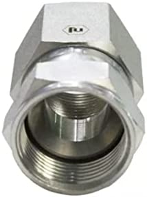 3/8" Male Pipe to 1/2" Female Pipe Swivel Hydraulic Adapter