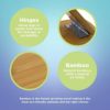 Bean Products Bamboo Meditation Kneeling Bench - Best Design - Folding Legs - Portable - Ergonomic - Image 6