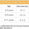 Chalier 4 Pairs Girls Knee High Socks Cotton Knit Over Calf Thigh High Socks for Baby Toddler School Uniform - Image 7