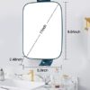 TOUCHBeauty 3X Shower Mirrors for Shaving with Razor Holder, Heldhand & 360 Degree Swivel, Larger Size 11" Blue Bathroom Accessories for Men - Image 9