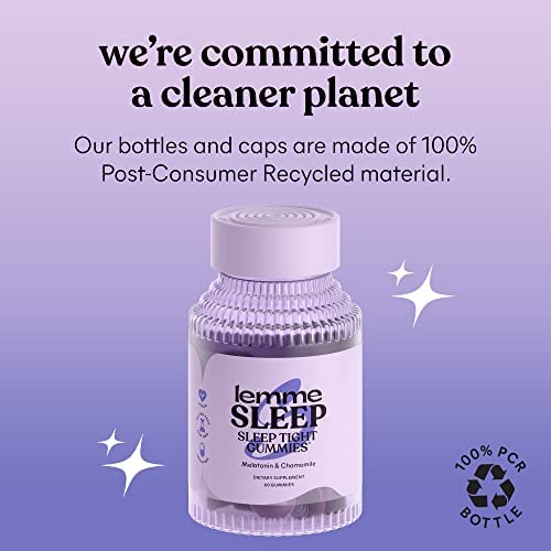 Lemme Sleep Gummies with 5mg Melatonin, Elderberry, Magnesium, L-Theanine, Chamomile and Lavender, Drug-Free Nighttime Sleep Aid, Vegan, Gluten Free, Gelatin Free, Non GMO, Berry Flavored (60 Count) - Image 7