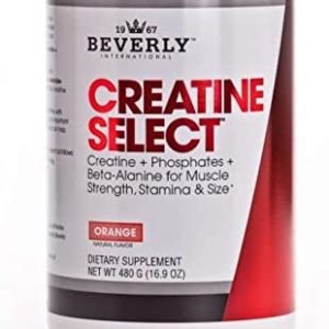 Beverly International Creatine Select with Phosphates, 40 servings. A Fail-Proof Creatine Monohydrate Formula. Boost Muscle Size, Strength, Endurance and Recovery. For Men and Women. Tastes like Tang!