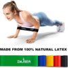 Exercise Bands,IWJSEA 12inch Stretch Bands for Exercise Women Workout Bands for Home Gym Yoga Strength Training 100% Natural Latex Resistance Loops Set of 5 - Image 2