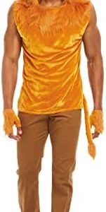 Dreamgirl Men's King Of The Jungle Lion Costume Shirt