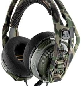 RIG 400HA Precision Audio and Chat Performance PC Gaming Headset with Removable Active Noise-Canceling Mic - Forest Camo