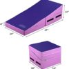M HI-Mat Gymnastics Mat Cheese Wedge Mat Home Gymnastics Mat, Multi-Size Skill Shape Rolling mat Home Sports Cheese Mat - Image 2