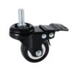 DICASAL 4 Pack 1.5 Inch Swivel Stem Casters, Non-Marking Polyurethane Wheels 330 Lbs with Diameter 3/8"- 16 x 1" Stem Thread and Nuts for Carts Trolley Furniture - Image 6