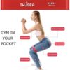Exercise Bands,IWJSEA 12inch Stretch Bands for Exercise Women Workout Bands for Home Gym Yoga Strength Training 100% Natural Latex Resistance Loops Set of 5 - Image 5