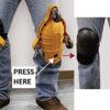 Milescraft 1603 Knee Blades-Durable Heavy-Duty Knee Pads with 3 Casters & Comfortable Gel Cushions, Full 360 Degree Turn Capability Without Lifting from the Floor- Yellow-Ideal for any Floor Job - Image 3