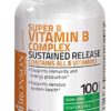 Bronson Super B Vitamin B Complex Sustained Slow Release (Vitamin B1, B2, B3, B6, B9 - Folic Acid, B12) Contains All B Vitamins 100 Tablets - Image 6
