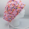 Pink Daisy Chain Flowers Surgical Scrub Cap Medical Hat Hospital Cover - Image 2