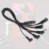 1 to 5 Cable Daisy Chain, Cable Adapter Daisy Chain Power Cable, Suitable for Electric Guitar, Electric Bass, Guitar Pedal Effect - Image 3