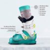 OutdoorMaster Kids Ski Socks - Merino Wool Blend, OTC Design w/ Non-Slip Cuff - Image 6