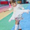 Jefferies Socks girls Rib Pom Pom Knee High Socks 1 Pair Pack - Image 3