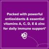 Zarbee's Gummy Daily Immune Support Supplement With Vitamins A, C, D, E & Zinc, Black Elderberry Fruit Extract, Natural Berry Flavor, 60 Count - Image 3
