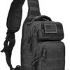 REEBOW GEAR Tactical Sling Backpack Rover Shoulder Sling Pack (Black) - Image 6