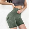 OQQ Women's 3 Piece Butt Lifting Yoga Shorts Workout High Waist Tummy Control Ruched Booty Pants - Image 3