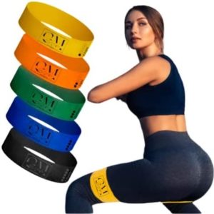 GoldMotivation Booty Workout Bands Women and Men - Non Slips Resistance Bands to Workout Glute, Thighs & Squat - 5 Levels of Exercise Bands Resistance Loops for Butt and Legs