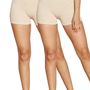 Urban Look Super Stretch Body Enhancing Seamless Ribbed Slip Shorts Biker Shorts for Under Dresses and Workout