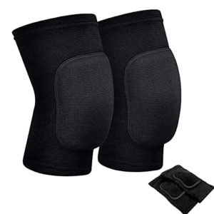 RYBTB Volleyball Knee Pads for Dancers, Soft Breathable Knee Pads for Men Women Kids Knees Protective, Knee Brace for Volleyball Football Dance Yoga Tennis Running Cycling Workout Climbing (M, Black)