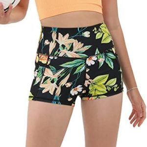 ODODOS Workout Booty Shorts for Women, High Waist Soft Sports Gym Athletic Yoga Biker Shorts with Pockets
