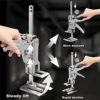 DQZE Full Metal Labor Saving Arm Jack, 11.8-inch Portable Furniture Jacks, Load-Bearing 880 lb, Two-Speed Descent Mod, Arm Tool Lift for Installing Cabinets, Doors, Windows, Furniture, Etc. - Image 3