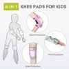 OutdoorMaster Teenagers/kids Elbow Pads and Knee Pads for Kids - 6-In-1 Set for Protective Gear Sets with Youth Shin Guards and Wrist Straps for Kids Bike and Kids Skateboard etc - Image 4