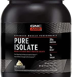 GNC AMP Pure Isolate Whey Protein - Vanilla Custard