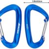 Hikemax 7075 Aluminum Carabiners, Heavy Duty Carabiners Clips 12 KN for Hammocks, Clipping On Camping Accessories, Keychains - Image 2