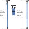 BigAlex Folding Cane,Adjustable Collapsible Cane,Foldable Walking Cane for Men,Women,Lightweight,Adjustable,Portable Hand Walking Stick - Balancing Mobility Aid - Sleek, Comfortable T Handles - Image 6