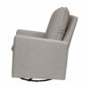 Babyletto Cali Pillowback Swivel Glider in Performance Grey Eco-Weave, Water Repellent & Stain Resistant, Greenguard Gold and CertiPUR-US Certified - Image 9