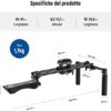 Neewer Universal Camera Shoulder Mount, Aluminum Alloy Camera Shoulder Rig, Video Filmmaking System with Movable Shoulder Pad, 15mm Rod, 1/4" 3/8" QR Plate for DSLR Mirrorless Camera Camcorder - ST34 - Image 9