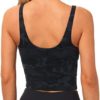 THE GYM PEOPLE Womens Camo Longline Sports Bra Wirefree Padded Medium Support Yoga Bras Gym Running Workout Tank Tops - Image 4