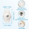 20PCS Self Adhesive Caster Wheels Mini Swivel Wheels Stainless Steel Paste Universal Wheel 360 Degree Rotation Sticky Pulley for Bins Bottom Storage Box Furniture Trash Can - Image 2