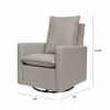 Babyletto Cali Pillowback Swivel Glider in Performance Grey Eco-Weave, Water Repellent & Stain Resistant, Greenguard Gold and CertiPUR-US Certified - Image 6