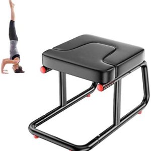 Miwaimao Yoga Headstand Bench Stand Yoga Chair with Handles,Upside Down Stool for Practice Head Stand, Shoulderstand, Handstand,Family and Gym Use