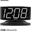 SHARP Home LED Digital Alarm Clock – Swivel Base - Outlet Powered, Simple Operation, Alarm, Snooze, Brightness Dimmer, Big White Digit Display, (Black-White LED) - Image 6